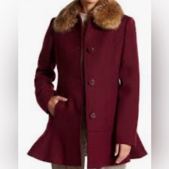 Kate Spade Burgundy Winter Jacket - Picture 1 of 7